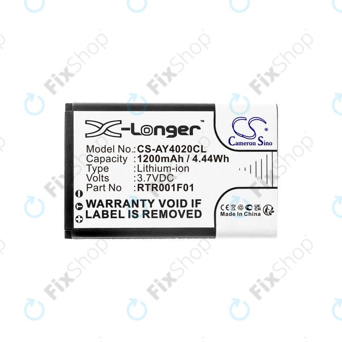 Batteria per Alcatel 8232, RTR001F01, Li-Ion, 1200mAh, 3.7V, HQ