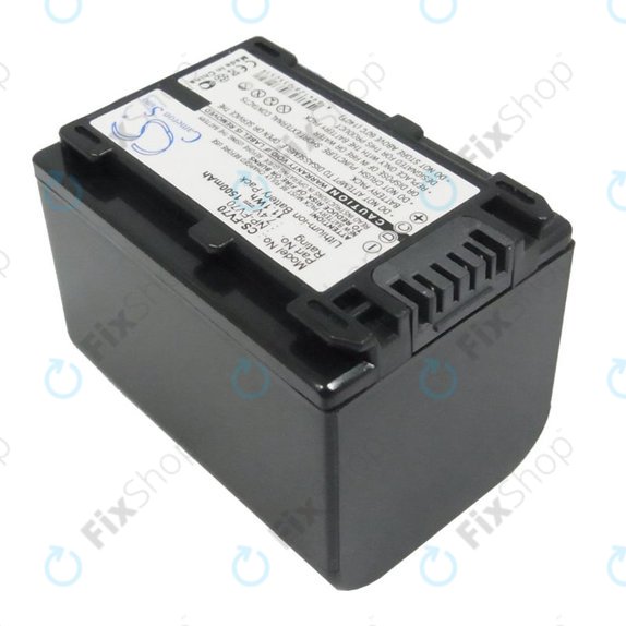 Batteria per Sony DCR-DVD, HC, SR, HDR-CX, HC, PJ, XR, NEX-VG, NP-FV70, Li-Ion, 1500mAh, 7.4V, HQ