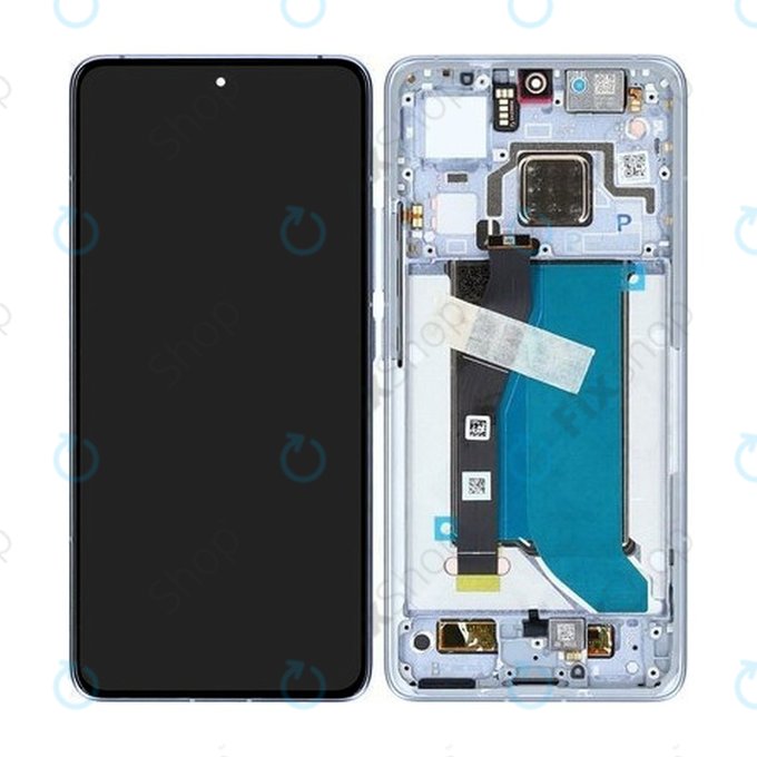 Schermo per Xiaomi 14T Pro, Titan Blue, Vetro touch con cornice, 56001700N1200, Genuine Service Pack
