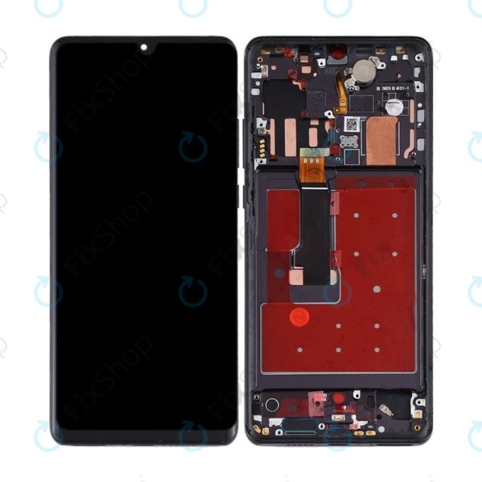 Schermo OLED per Huawei P30 Pro, P30 Pro 2020, Black, Vetro touch con cornice