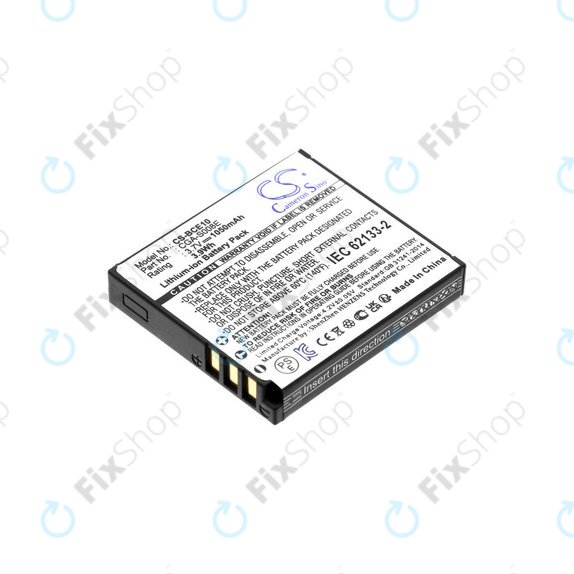 Batteria per Panasonic Lumix DMC, DMW-BCE10, Li-Ion, 1050mAh, 3.7V, HQ