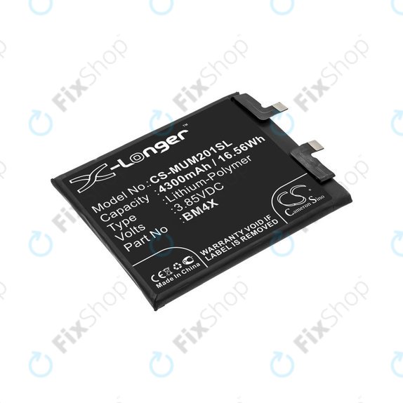 Batteria per Xiaomi Mi 11, 4300mAh, Li-Pol, 3.85 V, BM4X, HQ
