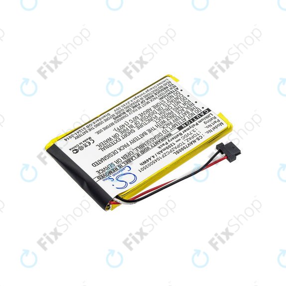 Batteria per Navigon 70, Topaz, Li-Pol, 1200mAh, 3.7V, HQ