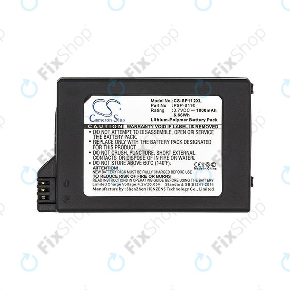 Batteria per Sony Playstation Portable 2000, PSP-S110, 1800mAh, HQ