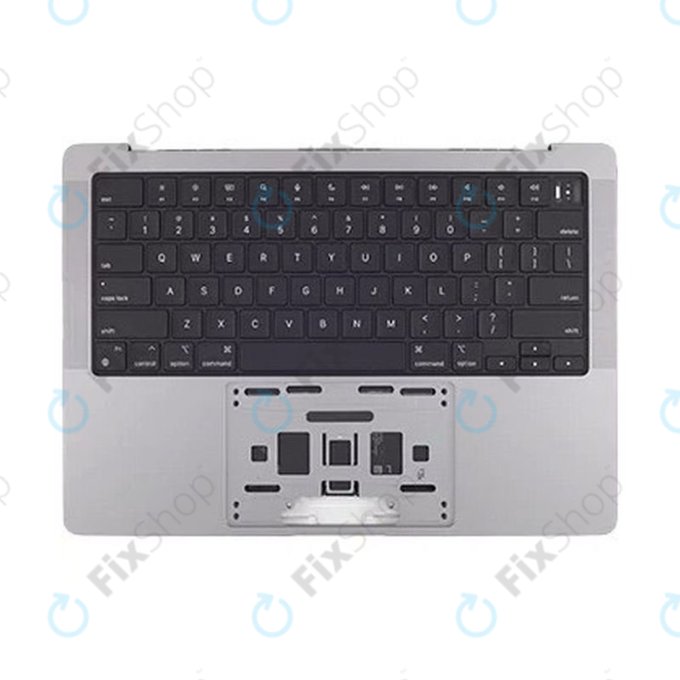 Top case con tastiera US e batteria per MacBook Pro 14", A2442 (2021), A2779 (2023), Space Gray, 661-21972, Genuine Apple