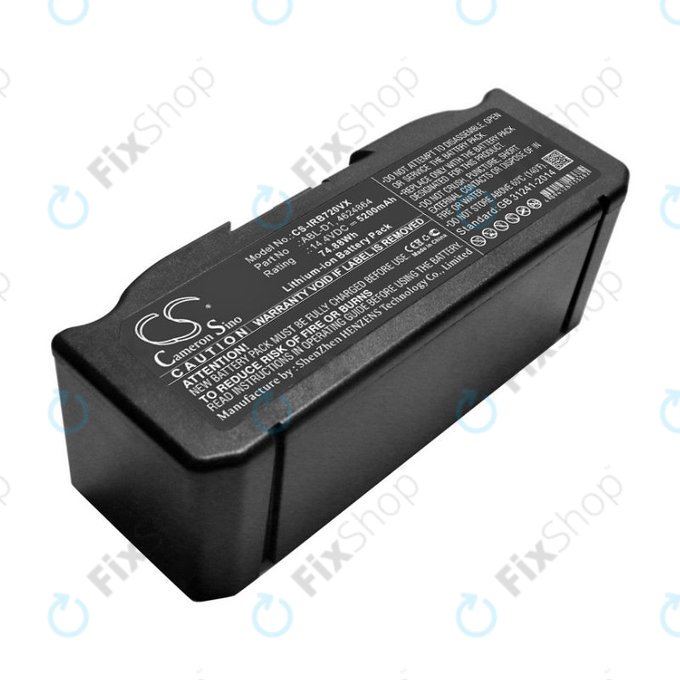 Batteria per iRobot Roomba e-seriess, i-seriess, ABL-D1, 4624864, ABL-D2, Li-Ion, 5200mAh, 14.4V, HQ
