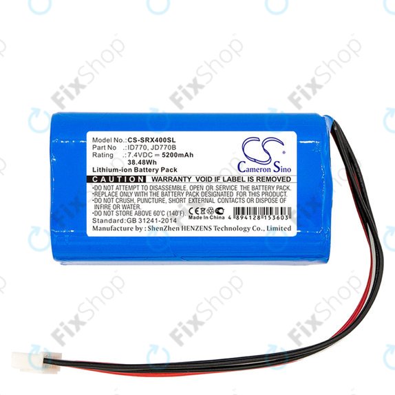 Batteria per Sony Srs-Xb40, Srs-Xb41, ID770, Li-Ion, 5200mAh, 7.4V, HQ