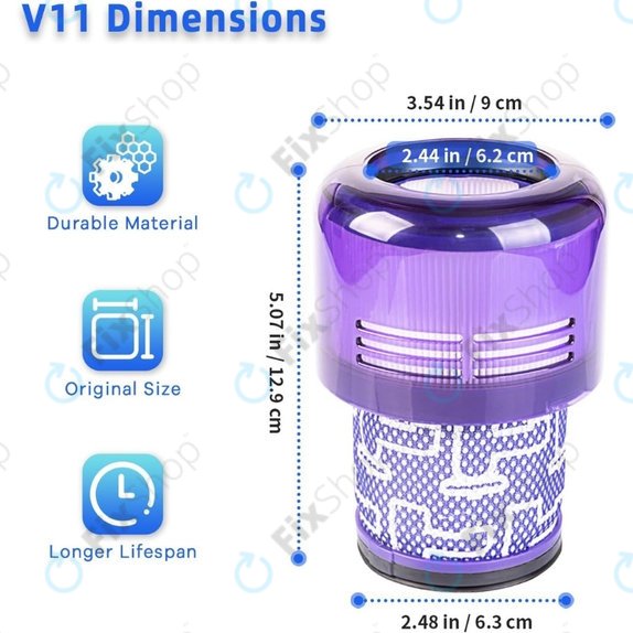 Filtro polvere, 2 pz. per Dyson V11, V15