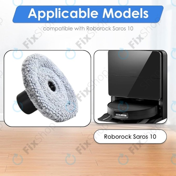 Panno lavapavimenti laterale, 2 pz. per Xiaomi Roborock Saros 10