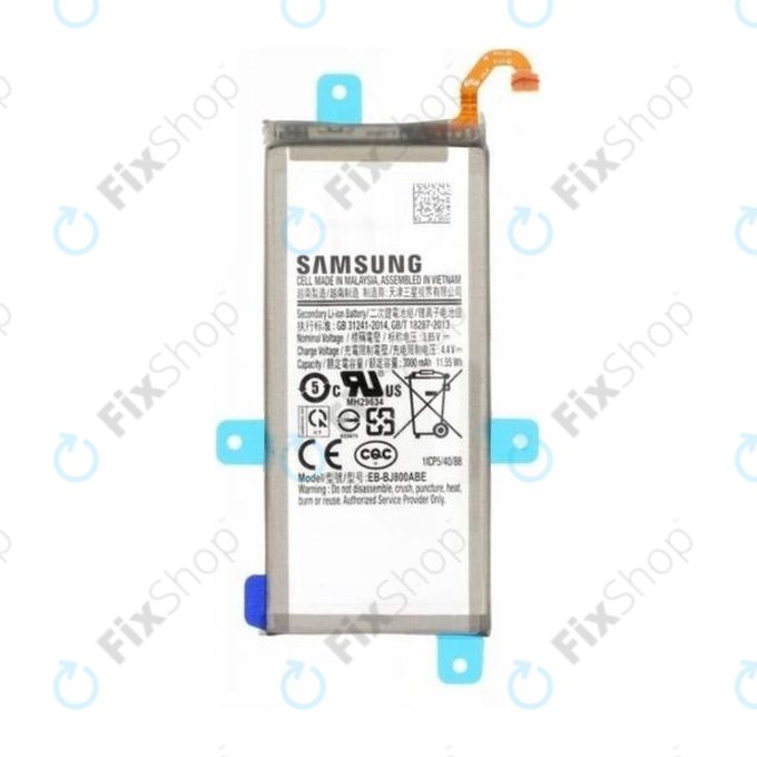 Batteria per Samsung A6 A600 (2018), J6 J600F (2018), EB-BJ800ABE, GH82-16479A, GH82-16865A, 3000mAh, Genuine Service Pack