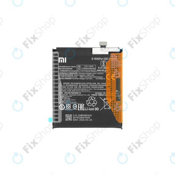 Batteria per Xiaomi Mi 10 Lite M2002J9G, BM4R, 460200001C5Z, 4160mAh, Genuine Service Pack