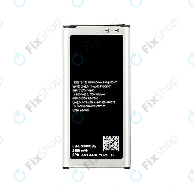 Batteria per Samsung S5 Mini G800F, EB-BG800BBE, 2100mAh