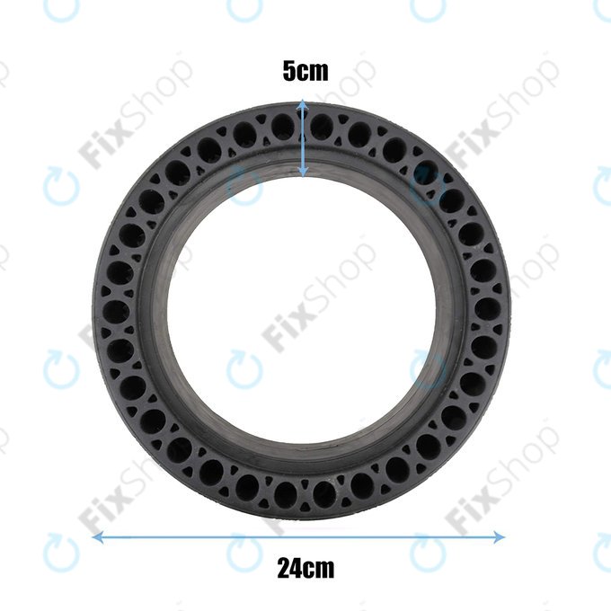 Pneumatico tubeless pieno resistente Tipo 2 per Xiaomi Mi Electric Scooter 1S, 2, M365, Essential, Pro, Pro 2, Black