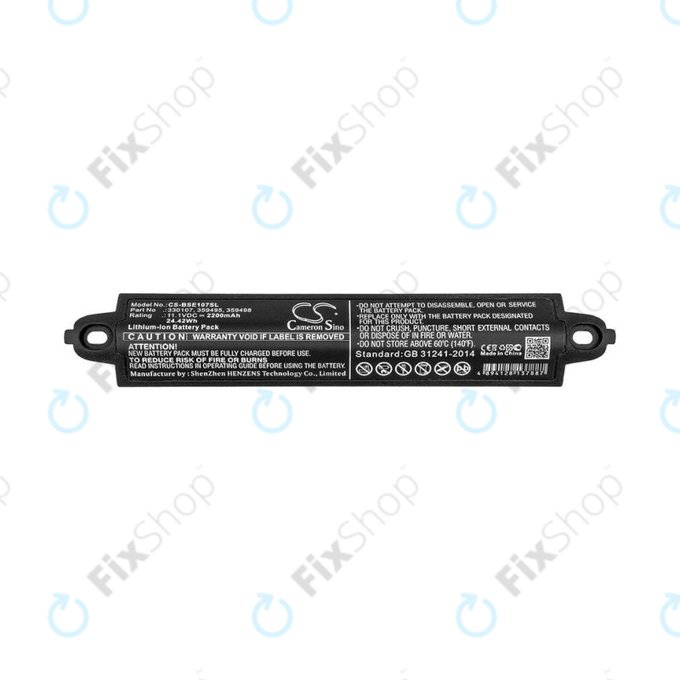Batteria per Bose SoundLink 1, 2, 3, 330107, Li-Ion, 2200mAh, 11.1V, HQ