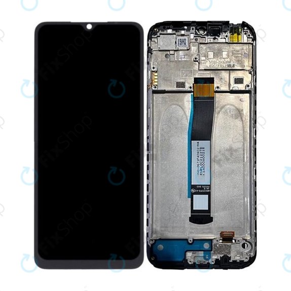 Schermo per Xiaomi Redmi 10C 220333QAG 220333QBI, Graphite Gray, Vetro touch con cornice, 560001C3QA00, Genuine Service Pack