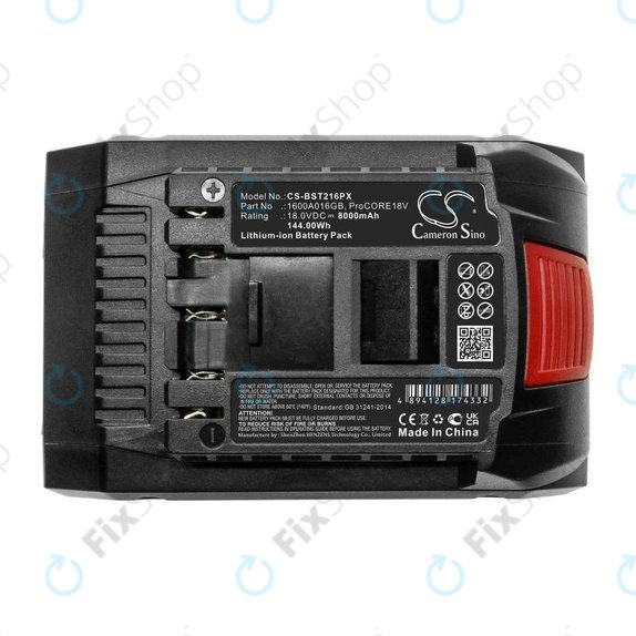 Batteria per Bosch Gbh, Gcv, Gks, Gts 18V, ProCORE18V, Li-Ion, 8000mAh, 18V, HQ