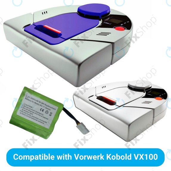 Batteria per Vorwerk Kobold VX100, 945-0006, Ni-MH, 3500mAh, 7.2V