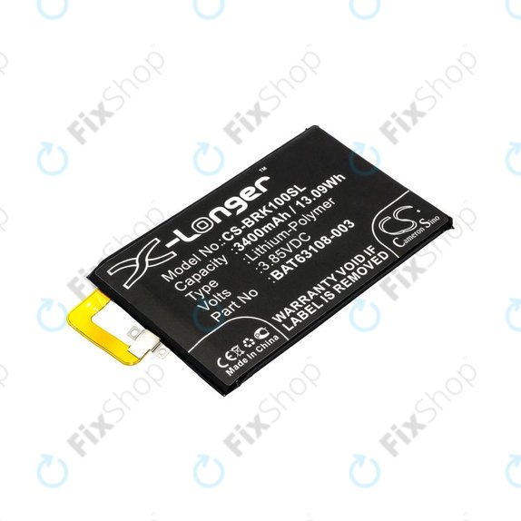 Batteria per Blackberry Keyone, BAT63108-003, Li-Pol, 3.85V, 3400mAh, HQ