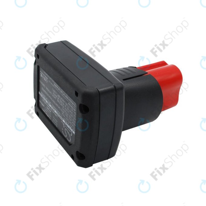 Batteria per Milwaukee M12 B4 Redlithium, 48-11-2440, Li-Ion, 4000mAh, 12V, HQ