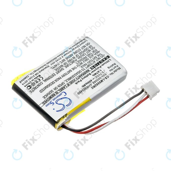 Batteria per Logitech MX Master, AHB303450, Li-Pol, 450mAh, 3.7V, HQ