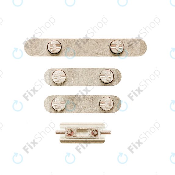Set pulsanti laterali accensione, volume e silenzioso per iPhone XS Max, Gold