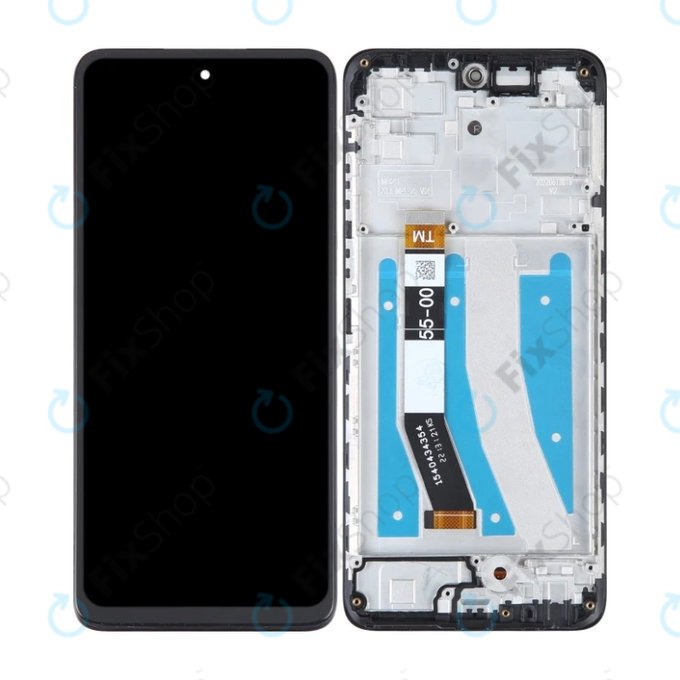 Schermo per Motorola Moto G32 XT2235, Mineral Grey, Vetro touch con cornice