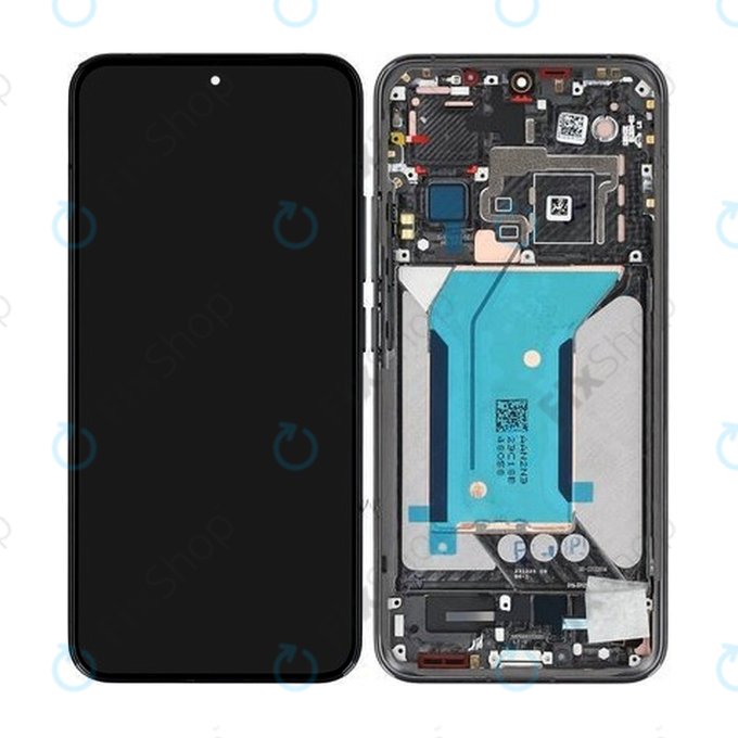 Schermo per Xiaomi 14 23127PN0CC, Black, Vetro touch con cornice, 56000400N300, Genuine Service Pack