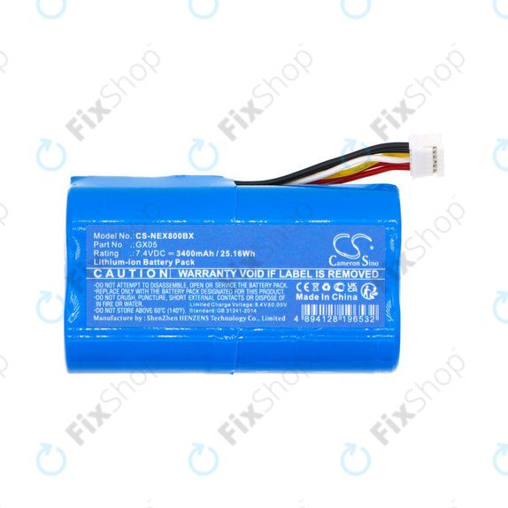 Batteria per NEXGO N86, GX05, Li-Ion, 3400mAh, 7.4V, HQ