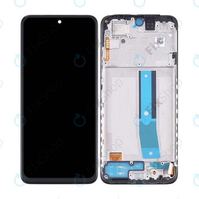 Schermo OLED per Xiaomi Redmi Note 11S 2201117SG 2201117SI, Black, Vetro touch con cornice