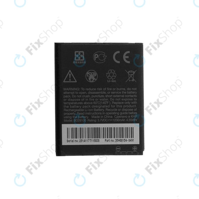 Batteria per HTC Wildfire S G13 A510e, Explorer, HD7, BD29100, 1230mAh