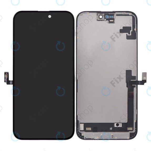Schermo Hard OLED per iPhone 16 Plus, Vetro touch con cornice, FixPremium