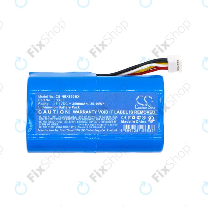 Batteria per NEXGO N86, GX05, Li-Ion, 3400mAh, 7.4V, HQ