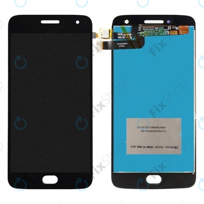 Schermo LCD per MotGoldla Moto G5 Plus, Black, Vetro touch senza cornice
