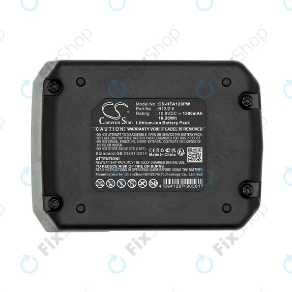 Batteria per Hilti PR 2-HS A12, B12/2.6, B12/4.0, 2077977, Li-Ion, 1500mAh, 10.8V, HQ