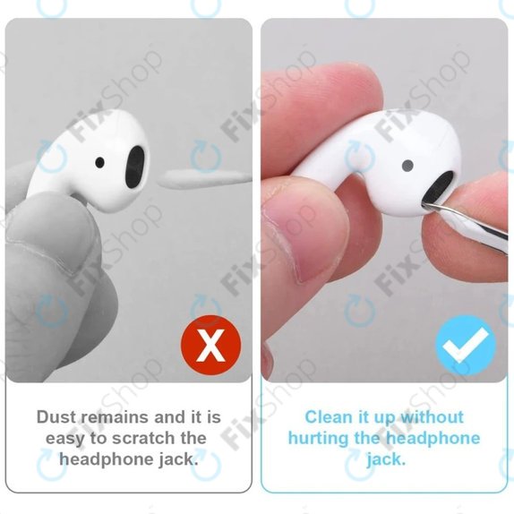 Penna per la pulizia di auricolari wireless, White