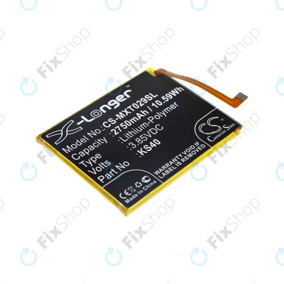 Batteria per Motorola Moto E6 Play XT2029, 2750mAh, Li-Pol, 3.85 V, KS40, HQ