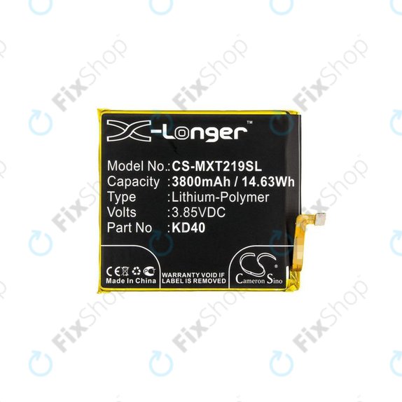 Batteria per Motorola Moto G8 Plus, KD40, 3800mAh, HQ