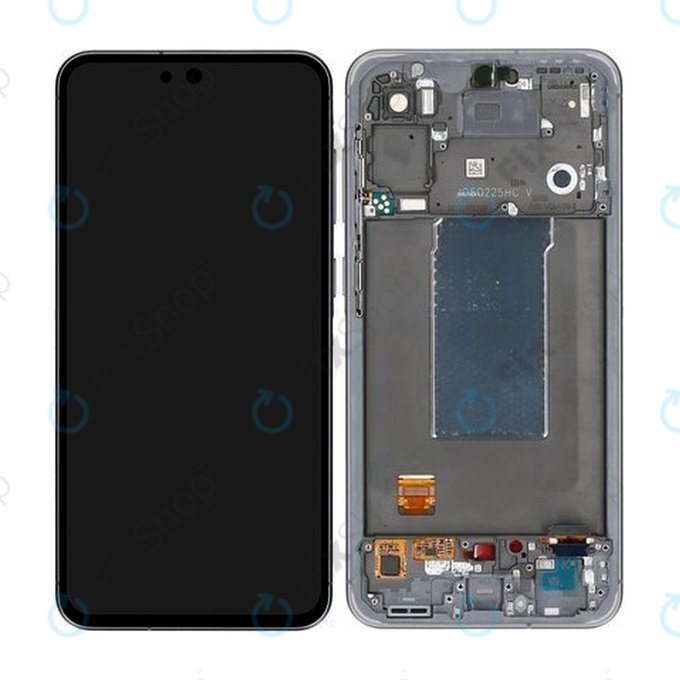 Schermo per Samsung A56 A566E, Awesome Graphite, Vetro touch con cornice, GH82-36829A, Genuine Service Pack