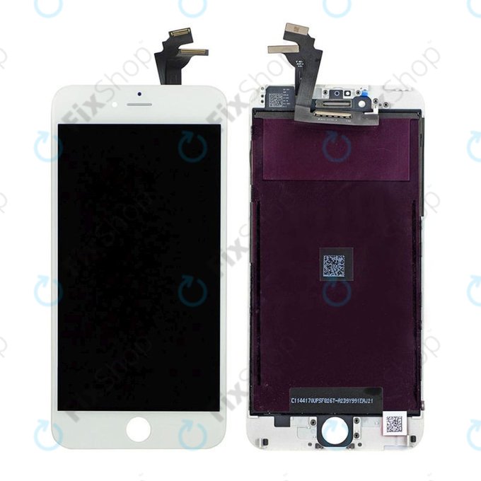Schermo per iPhone 6 Plus, White, Vetro touch con cornice