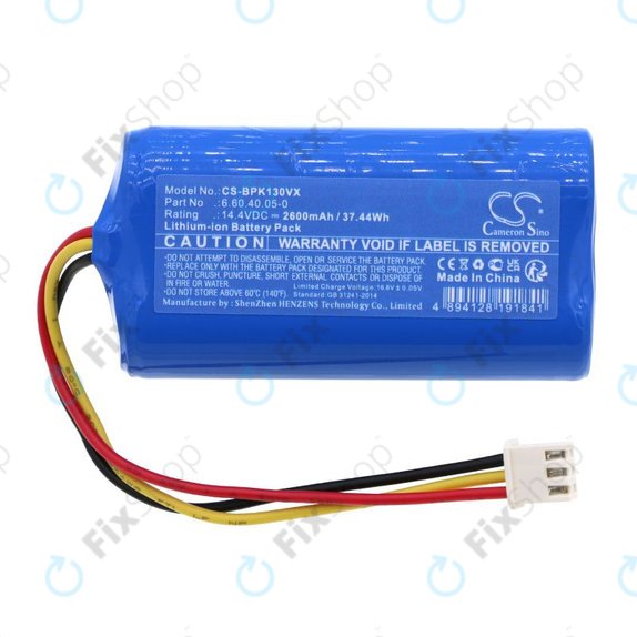 Batteria per Evolveo RoboTrex H9, Midea M4 Blaupunkt XPOWER+ 6.60.40.05-0, Li-Ion, 2600mAh, 14.4V, HQ
