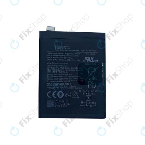 Batteria per OnePlus 8, BLP761, 4300mAh