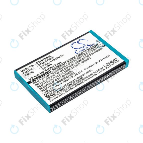 Batteria per Nintendo Advance SP, AGS SAM-SPRBP, Li-Ion, 900mAh, 3.7V, HQ