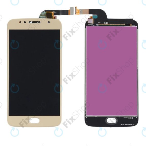 Schermo LCD per MotGoldla Moto G5S XT1794, Gold, Vetro touch senza cornice