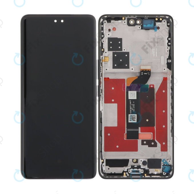 Schermo OLED per Honor 200 Pro, Black, Vetro touch con cornice