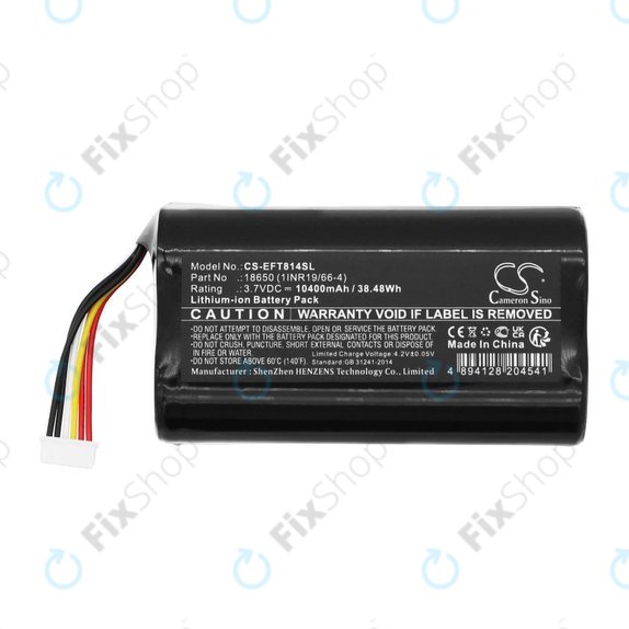 Batteria per Eufy Cam 2 Pro, T8140r, 18650 (1INR19/66-4), Li-Ion, 10400mAh, 3.7V, HQ