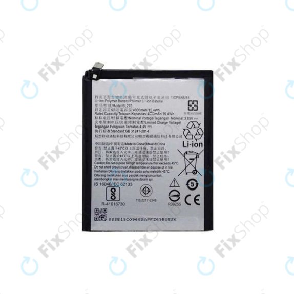 Batteria per Motorola Moto G6 Play XT1922, Lenovo K6 Note, Moto E5 XT1944, BL270, 4000mAh