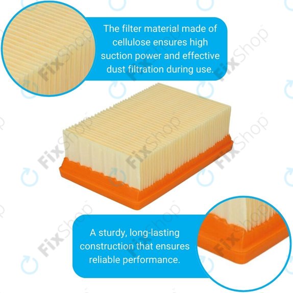 Filtro piatto per Kärcher WD-seriess, MV-seriess, KWD-seriess