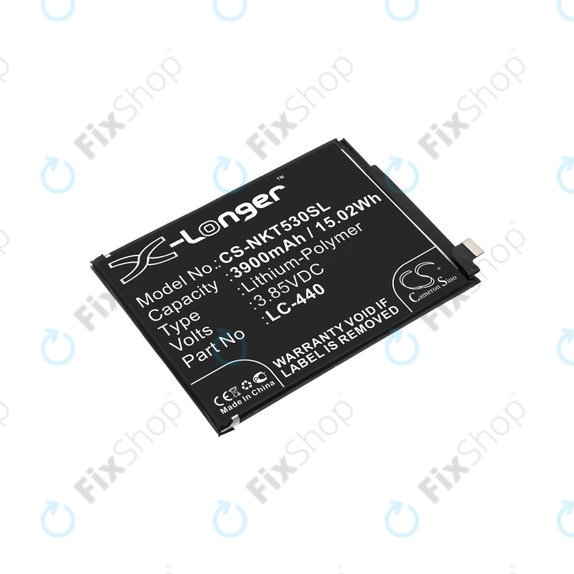 Batteria per Nokia 5.3, 3900mAh, Li-Pol, 3.85 V, LC-440, HQ