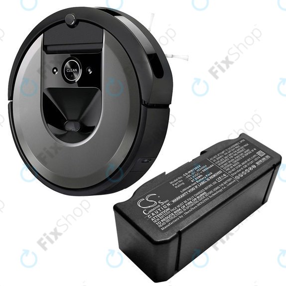 Batteria per iRobot Roomba e-seriess, i-seriess, ABL-D1, 4624864, ABL-D2, Li-Ion, 6800mAh, 14.4V, HQ