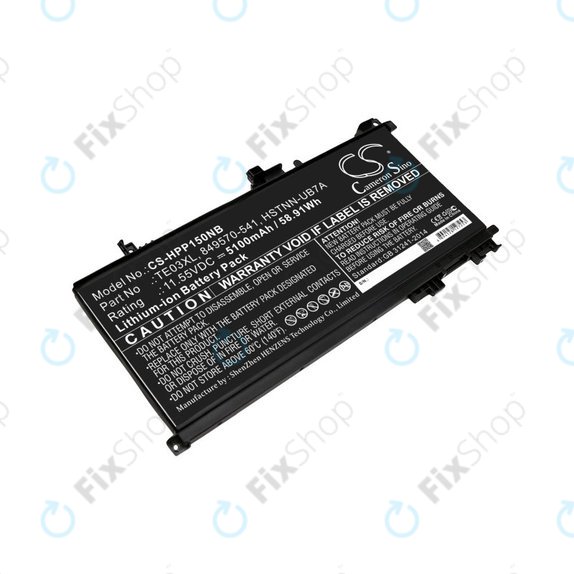 Batteria per HP Omen 15, Pavilion 15, WASD 15, TE03XL, Li-Ion, 5100mAh, 11.55V, HQ